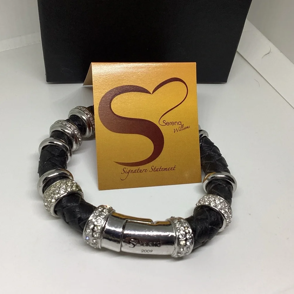 NIB! 2009 Serena Williams Leather Bracelet